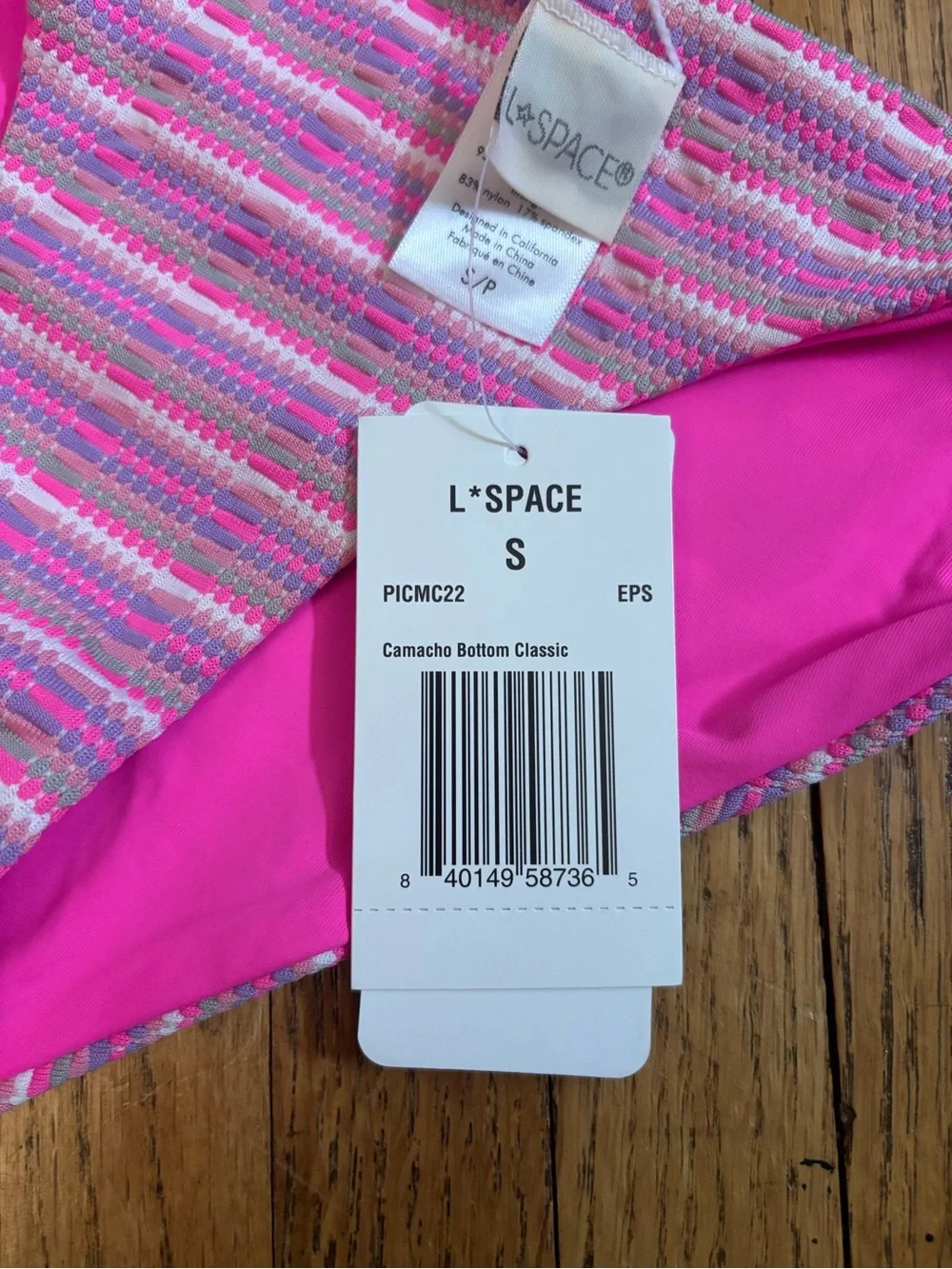l*space Camacho Bikini Bottom Size S in Electric Pique